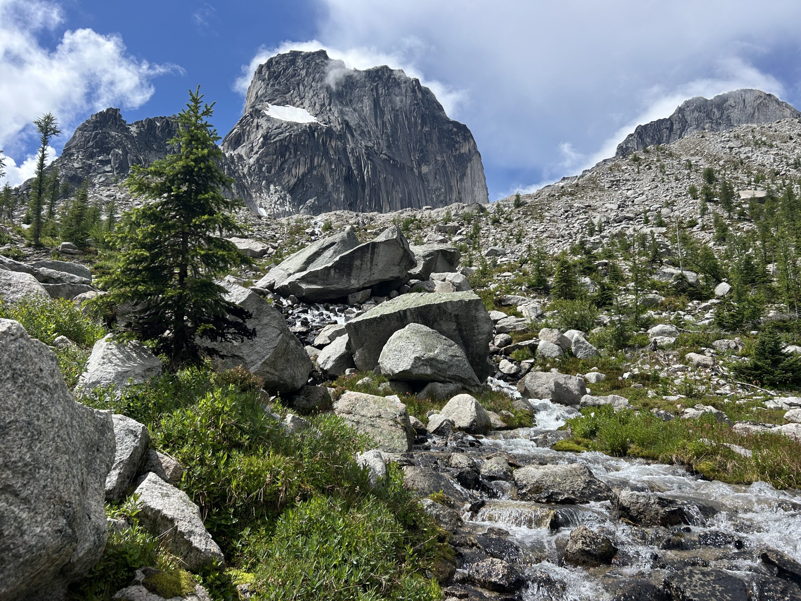 snowpatch spire with pretty clouds from kain
