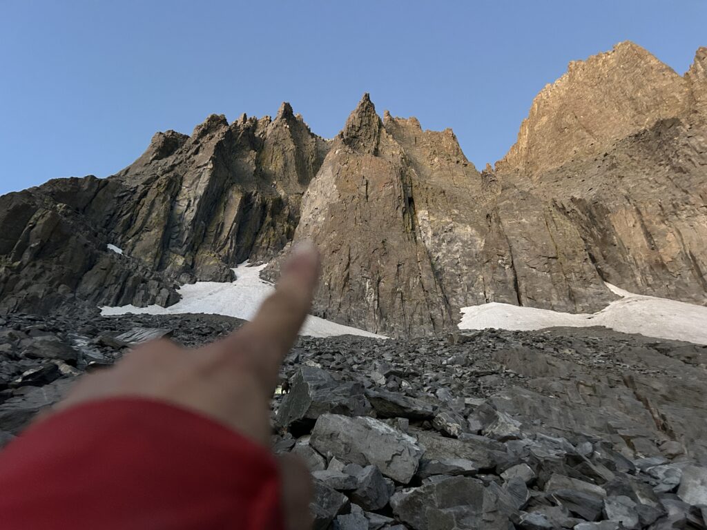 pointing at route